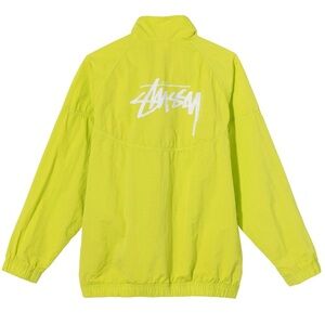 Nike Stussy Collaboration Neon Yellow Windbreaker - Medium
